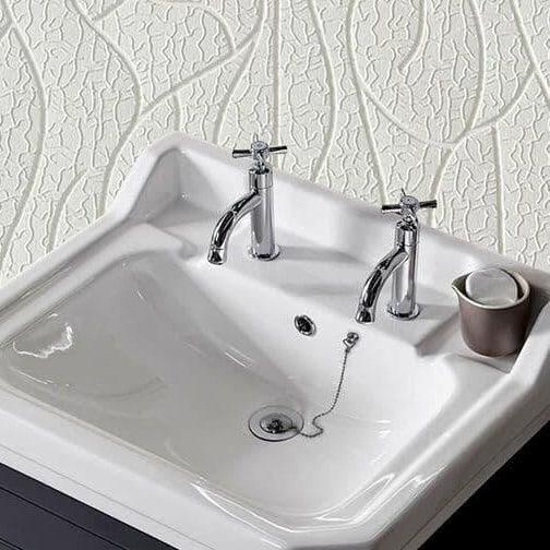 Tavistock Cheltenham Basin Pair of Pillar Taps - Chrome/White - TCM70 - Envy Bathrooms Ltd