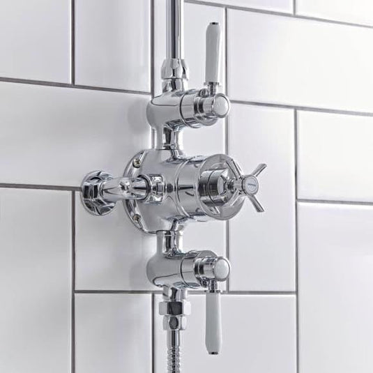 Tavistock Cheltenham Exposed Chrome Dual Function Shower System - Envy Bathrooms Ltd