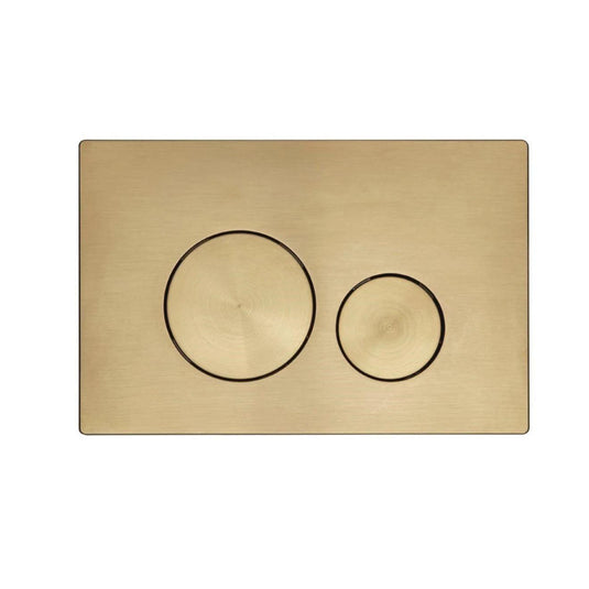 Tavistock Circles Flush Plate Brushed Brass - Envy Bathrooms Ltd