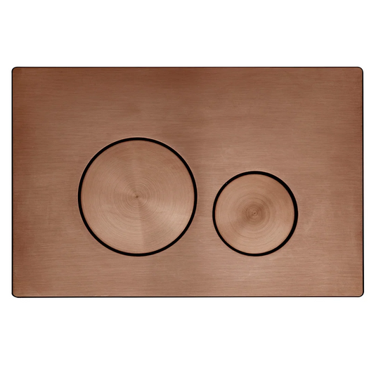 Tavistock Circles Flush Plate - Brushed Bronze - TR9049 - Envy Bathrooms Ltd