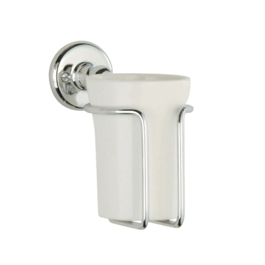 Tavistock Classic Collection Ceramic Toothbrush Holder Chrome | WMTR16 - Envy Bathrooms Ltd