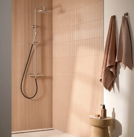 Tavistock Cohort Dual Function Bar Shower System w/ Riser Kit & Overhead Shower-Stainless Steel |  SCL1511