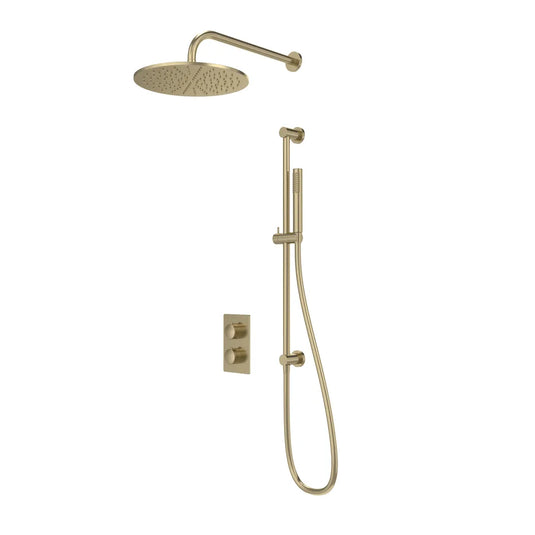 Tavistock Cohort Dual Function Shower System Brushed Brass | SCT1613 - Envy Bathrooms Ltd