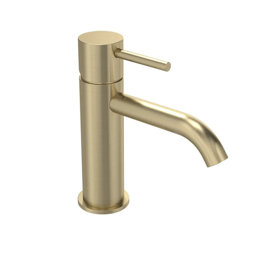 Tavistock Cohort Lever Basin Mixer with Click Waste Brushed Brass | TCL2504 - Envy Bathrooms Ltd