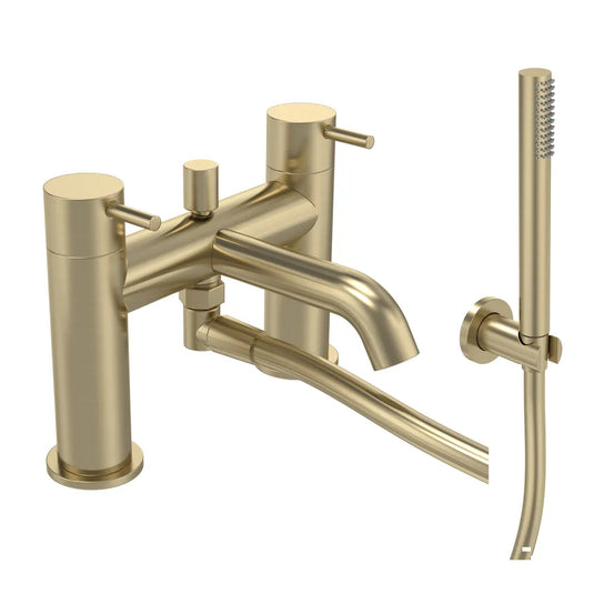 Tavistock Cohort Lever Bath Shower Mixer Brushed Brass | TCL4204 - Envy Bathrooms Ltd
