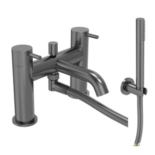 Tavistock Cohort Lever Bath Shower Mixer Gunmetal | TCL4205 - Envy Bathrooms Ltd