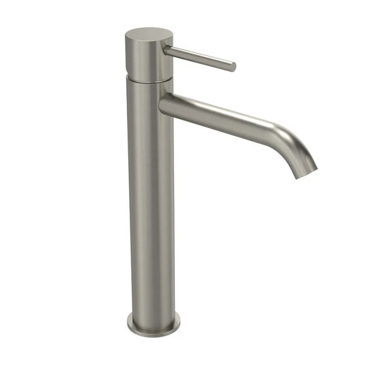 Tavistock Cohort Lever Tall Basin Mixer With Click Waste Stainless Steel | TCL5009 - Envy Bathrooms Ltd