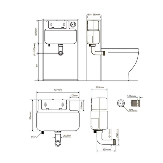 Tavistock Comfort Height Concealed Cistern - Envy Bathrooms Ltd