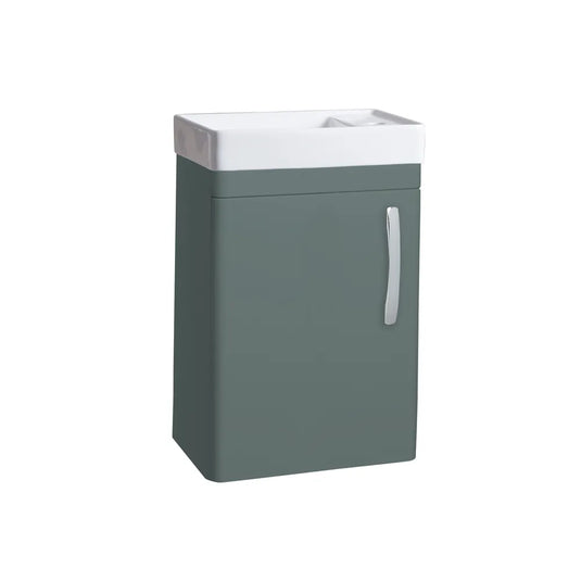 Tavistock Compass 450 Cloakroom Wall Mounted Vanity Unit Matt Viridian Green | CM450WVRG - Envy Bathrooms Ltd