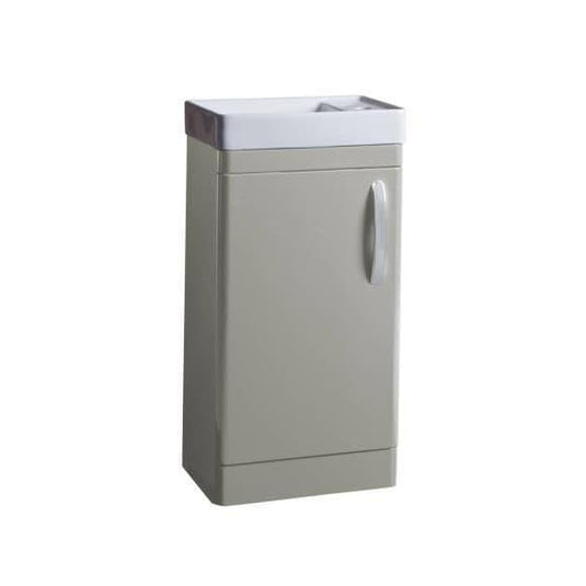 Tavistock Compass 450mm Floorstanding Cloakroom Vanity Unit - Gloss Light Grey - CM450FG - Envy Bathrooms Ltd