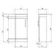 Tavistock Compass 450mm Floorstanding Cloakroom Vanity Unit - Gloss Light Grey - CM450FG - Envy Bathrooms Ltd