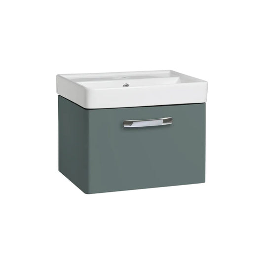 Tavistock Compass 500 Wall Mounted Vanity Unit Matt Viridian Green | CM500WVRG - Envy Bathrooms Ltd
