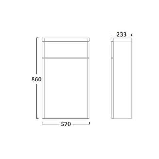 Tavistock Compass 570 Back to Wall Toilet Unit in Gloss White - Q6BTWW - Envy Bathrooms Ltd