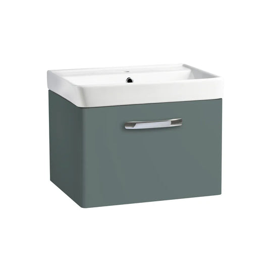 Tavistock Compass 600 Wall Mounted Vanity Unit Matt Viridian Green | CM600WVRG - Envy Bathrooms Ltd