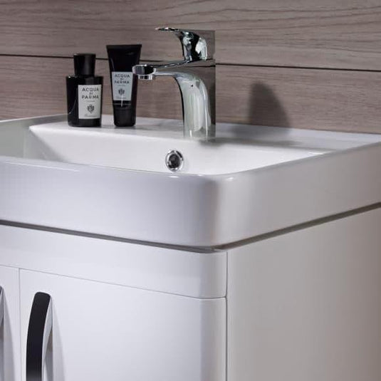 Tavistock Compass 600mm Floorstanding 2 Door Vanity Unit - Gloss White - CM600FW - Envy Bathrooms Ltd