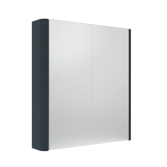 Tavistock Compass Double Door Mirrored Bathroom Cabinet Oxford Blue 600mm - Envy Bathrooms Ltd