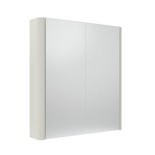 Tavistock Compass Double Door Mirrored Bathroom Cabinet White 600mm - Envy Bathrooms Ltd