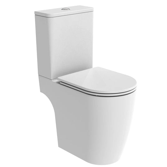 Tavistock Compass Round Rimless Comfort Height Close Coupled Pan Open Back - White - PC1150S - Envy Bathrooms Ltd