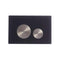 Tavistock Dual Glass Flush Plate Matt Black |  TR9030