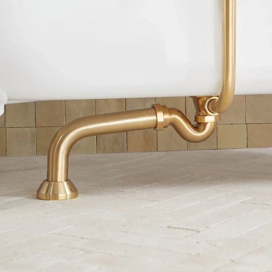 Tavistock Exposed Drain Pipe - Brass - DC17027 - Envy Bathrooms Ltd