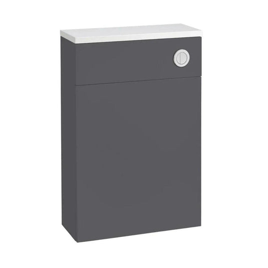 Tavistock Flat Fronted Back To Wall WC Unit Storm Grey 570mm - Envy Bathrooms Ltd