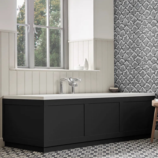 Tavistock Hampton 1700 Front Bath Panel Matt Black | DC5025F - Envy Bathrooms Ltd