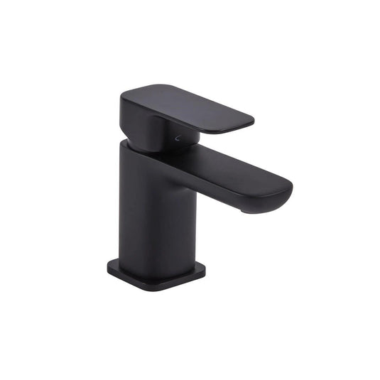 Tavistock Haze Mini Basin Mono Mixer Tap with Click Waste - Matt Black - THZ6103 - Envy Bathrooms Ltd