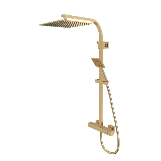 Tavistock Index Cool Touch Dual Function Bar Shower System Brushed Brass - Envy Bathrooms Ltd