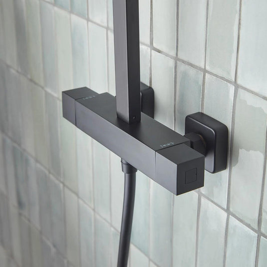 Tavistock Index Cool Touch Dual Function Bar Shower System Matt Black - Envy Bathrooms Ltd