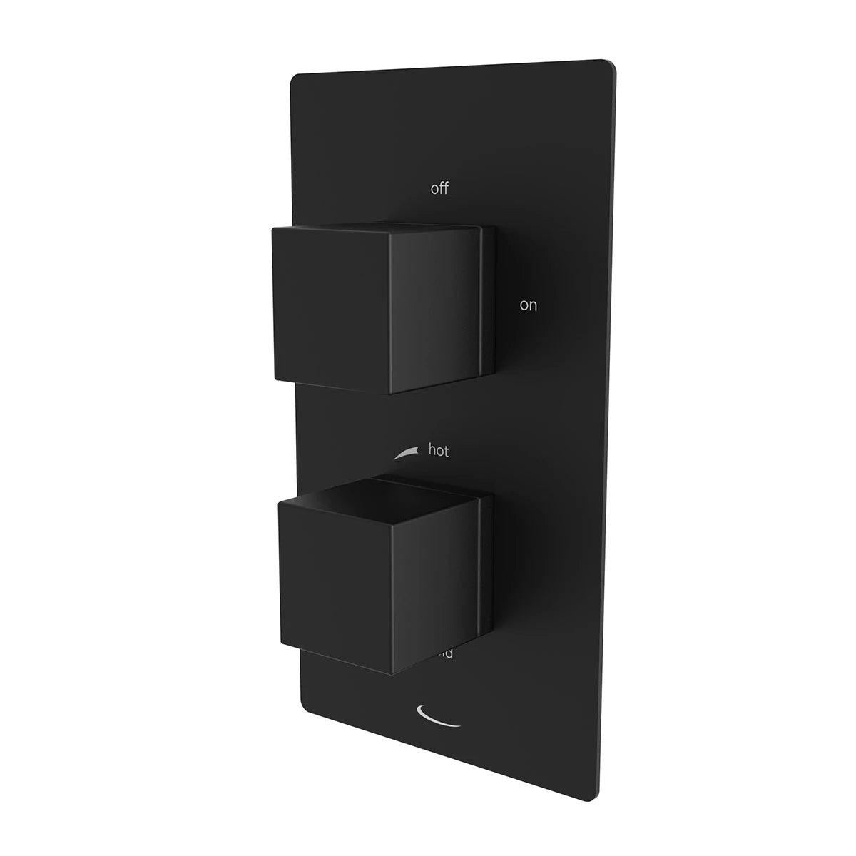 Tavistock Index Dual Function Concealed Shower Valve Matt Black