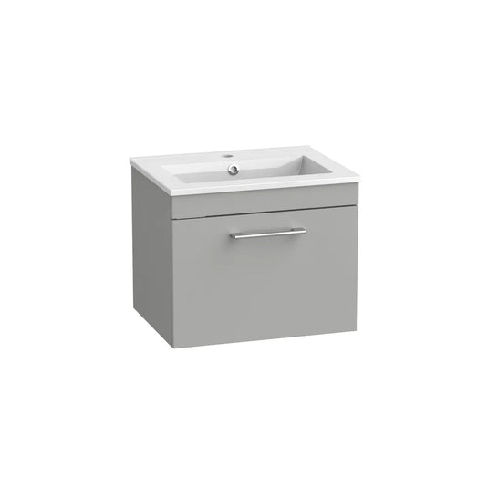 Tavistock Kew 500 Wall Mounted 1 Drawer Unit Matt Light Grey | KW5W1-MLG - Envy Bathrooms Ltd