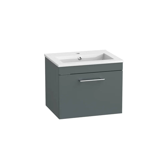 Tavistock Kew 500 Wall Mounted 1 Drawer Unit Matt Viridian Green | KW5W1-VRG - Envy Bathrooms Ltd