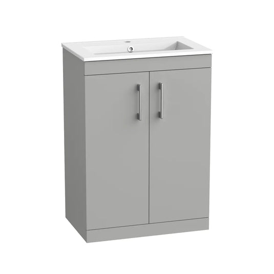 Tavistock Kew 600 Freestanding Unit Matt Light Grey | KW6F-MLG - Envy Bathrooms Ltd