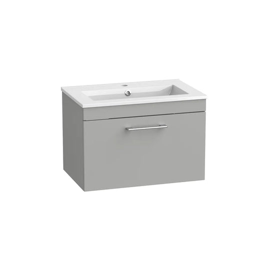 Tavistock Kew 600 Wall Mounted 1 Drawer Unit Matt Light Grey | KW6W1-MLG - Envy Bathrooms Ltd
