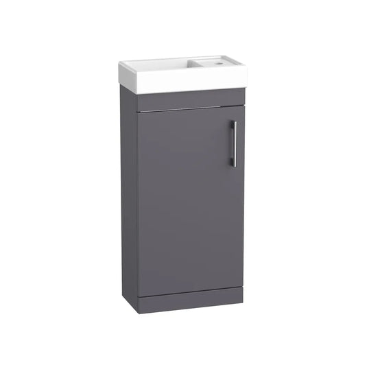 Tavistock Kew Cloakroom Freestanding Unit Matt Storm Grey | KW4F-SG - Envy Bathrooms Ltd