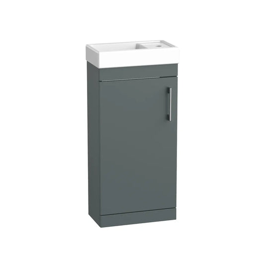 Tavistock Kew Cloakroom Freestanding Unit Matt Viridian Green | KW4F-VRG - Envy Bathrooms Ltd