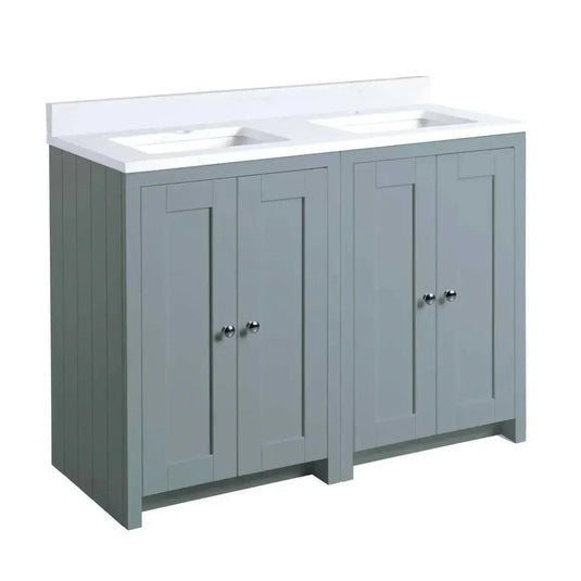 Tavistock Lansdown 1200mm Double Bowl Underslung Unit - Mineral Blue - LAN600US.MBx2 - Envy Bathrooms Ltd