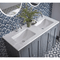 Tavistock Lansdown 1200mm Straight Double Basin Worktop & Upstand |  Artic White |  LANUSW12.AR