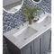 Tavistock Lansdown 1200mm Straight Double Basin Worktop & Upstand |  Carrara |  LANUSW12.CA