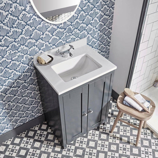 Tavistock Lansdown 1200mm Underslung Floorstanding Vanity Unit - Matt Dark Grey - LAN600US.DGM - Envy Bathrooms Ltd