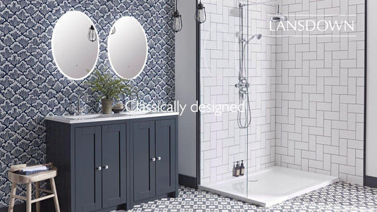 Tavistock Lansdown 1200mm Underslung Floorstanding Vanity Unit - Matt Dark Grey - LAN600US.DGMx2 - Envy Bathrooms Ltd