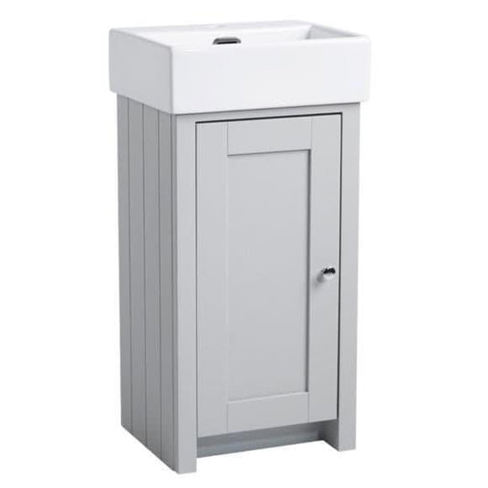 Tavistock Lansdown 420 Floorstanding Vanity Unit & Basin in Pebble Grey - Envy Bathrooms Ltd