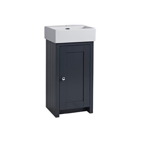 Tavistock Lansdown 430mm Floorstanding Vanity Unit - Matt Dark Grey - LAN400C.DGM - Envy Bathrooms Ltd