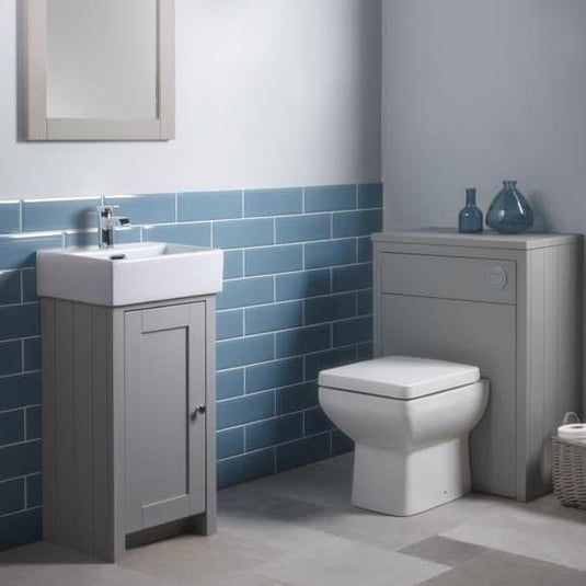 Tavistock Lansdown 430mm Floorstanding Vanity Unit - Pebble Grey - LAN400C.PG - Envy Bathrooms Ltd