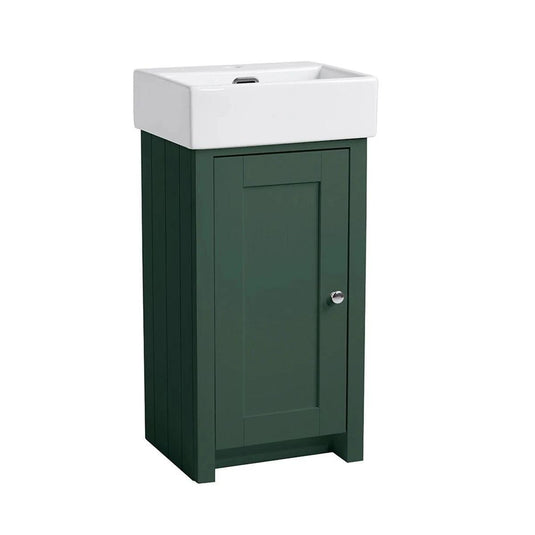 Tavistock Lansdown 430mm Floorstanding Vanity Unit - Sherwood Green - LAN400C.SDG - Envy Bathrooms Ltd