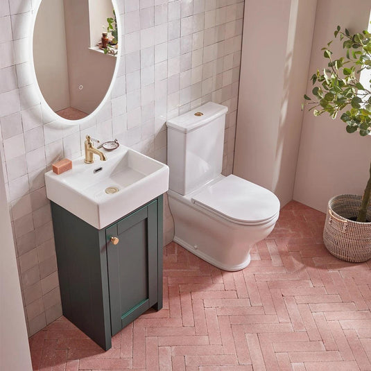 Tavistock Lansdown 430mm Floorstanding Vanity Unit - Sherwood Green - LAN400C.SDG - Envy Bathrooms Ltd