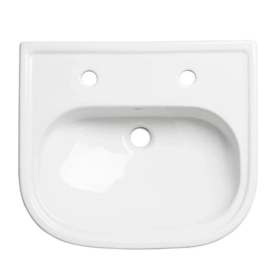 Tavistock Lansdown 490mm Semi Countertop Basin 2TH Standard Depth - White - DC14048 - Envy Bathrooms Ltd