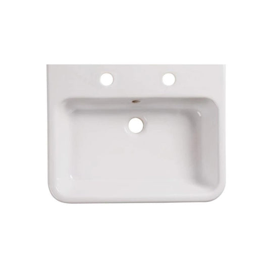 Tavistock Lansdown 570mm 2TH Basin - White - DC14001 - Envy Bathrooms Ltd