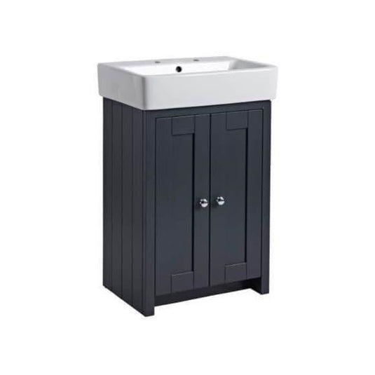 Tavistock Lansdown 575mm Floorstanding Vanity Unit - Matt Dark Grey - LAN550B.DGM - Envy Bathrooms Ltd