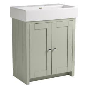 Tavistock Lansdown 575mm Floorstanding Vanity Unit - Pebble Grey - LAN550B.PG - Envy Bathrooms Ltd